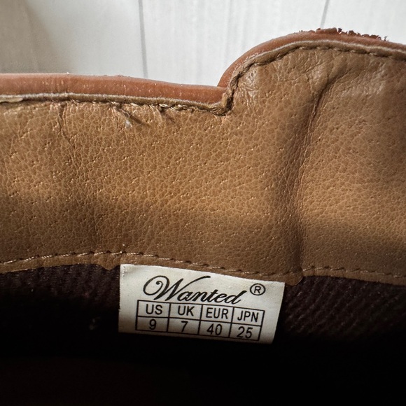 Brown and Gold Ankle Boots - Picture 8 of 9